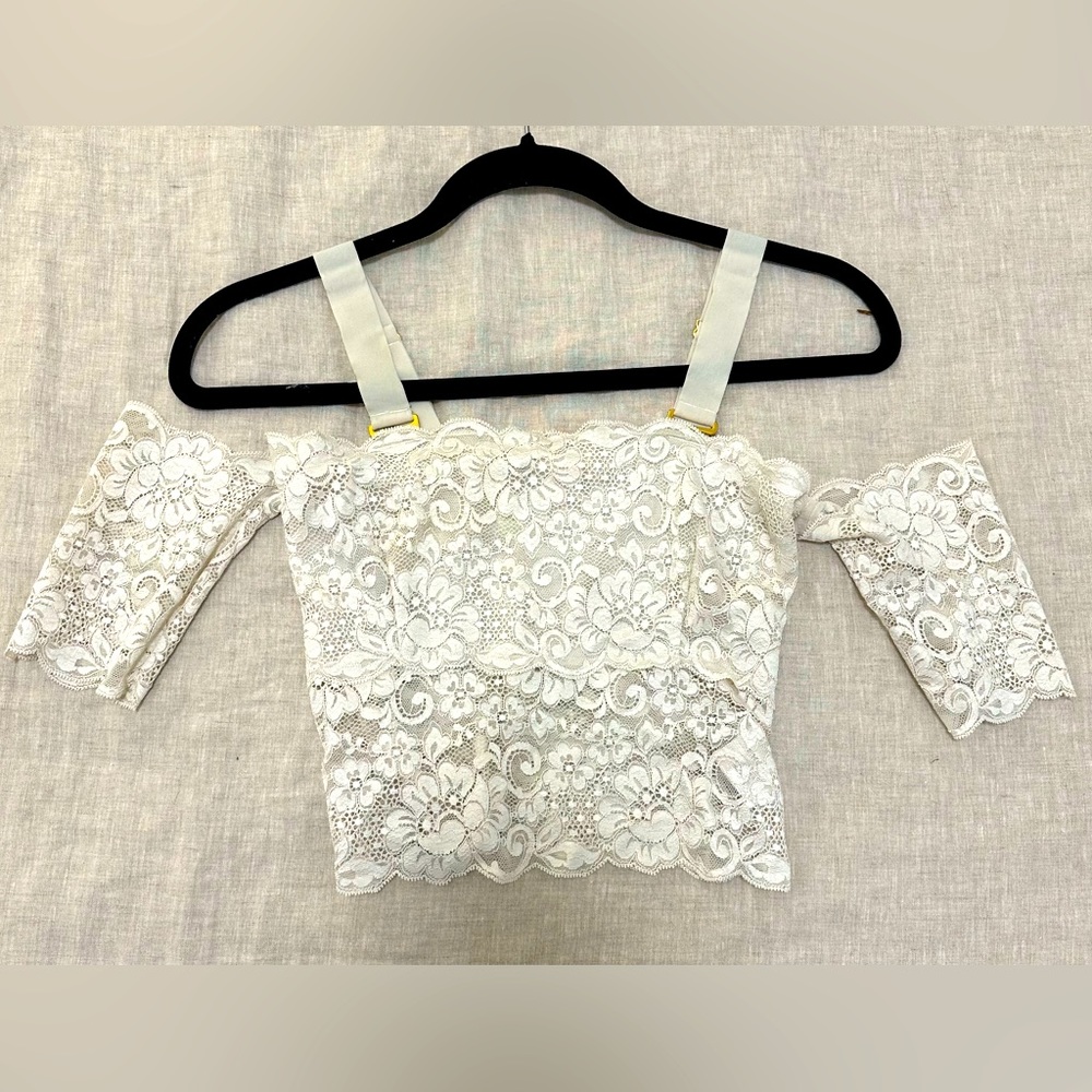 free people lace crop top